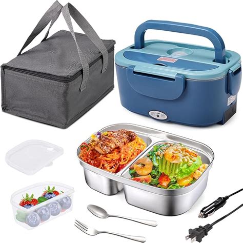 kabbas electric lunch box|Kabbas Electric Lunch Box Food Heater with 2 Compartments .